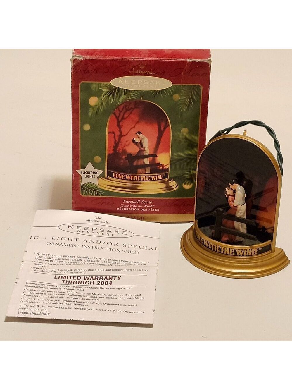 Farewell Scene Gone With The Wind 2001 Hallmark Ornament MAGIC